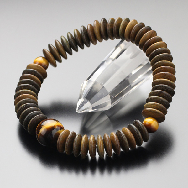 平玉虎目ブレスレット 楽天市場】数珠ブレスレット 平玉 54玉 虎目石 5A´ 桐箱付き【腕輪念珠