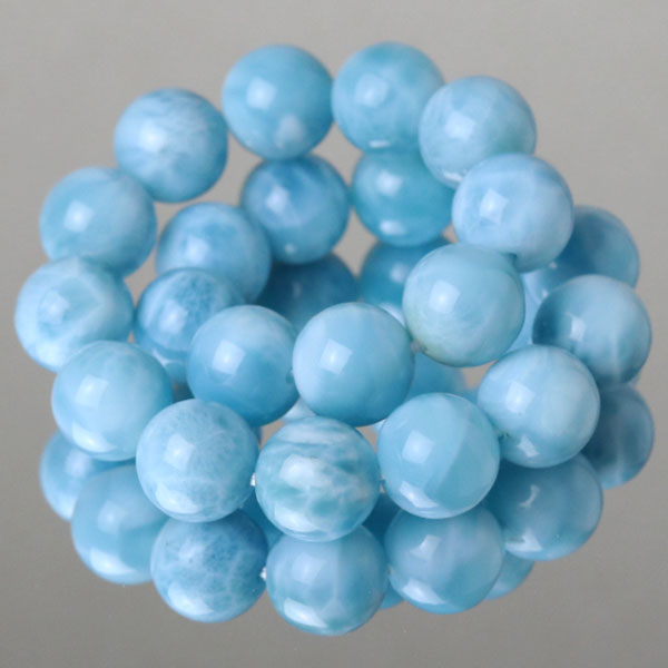 楽天市場】ラリマー ブレスレット 約9mm ストレート【ブルー