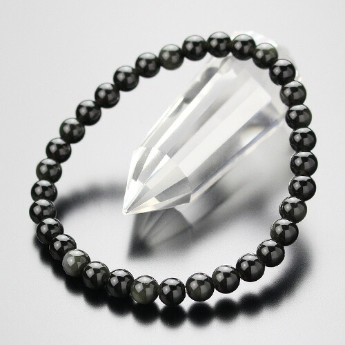 楽天市場】ゴールド オブシディアン パワーストーン ブレスレット