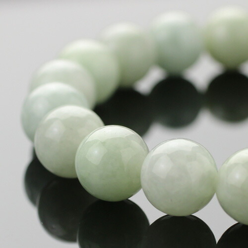 ★モスブラックビルマ翡翠 13ミリ珠 ブレスレットA(珍品！) 楽天市場】数珠ブレスレット 約7ミリ 4A ビルマ翡翠【腕輪念珠