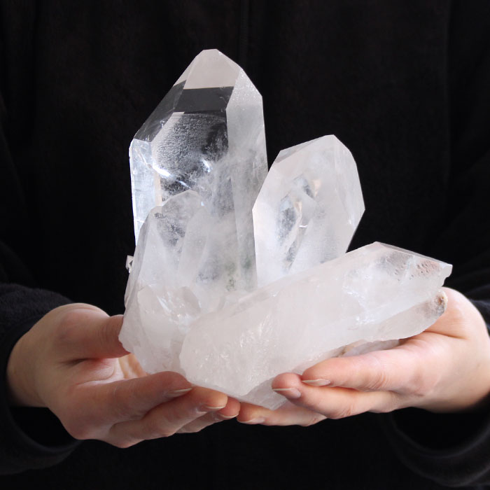 楽天市場】【現品お届け！】水晶クラスター 原石 約42グラム グラス