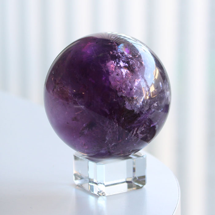 楽天市場】SPS アメジスト ジオード スフィア 丸玉 直径約140ミリ 約