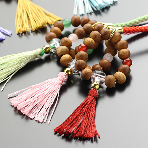 楽天市場】数珠ブレスレット 約7×8ミリ 紅桜 ローズクォーツ