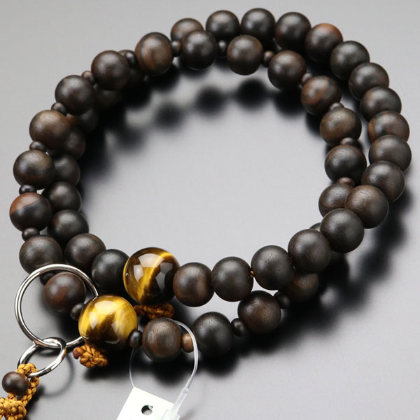 念珠浄土真宗男性用 楽天市場】浄土宗 数珠 男性用 三万浄土 栴檀（艶消し） 並環 梵天房