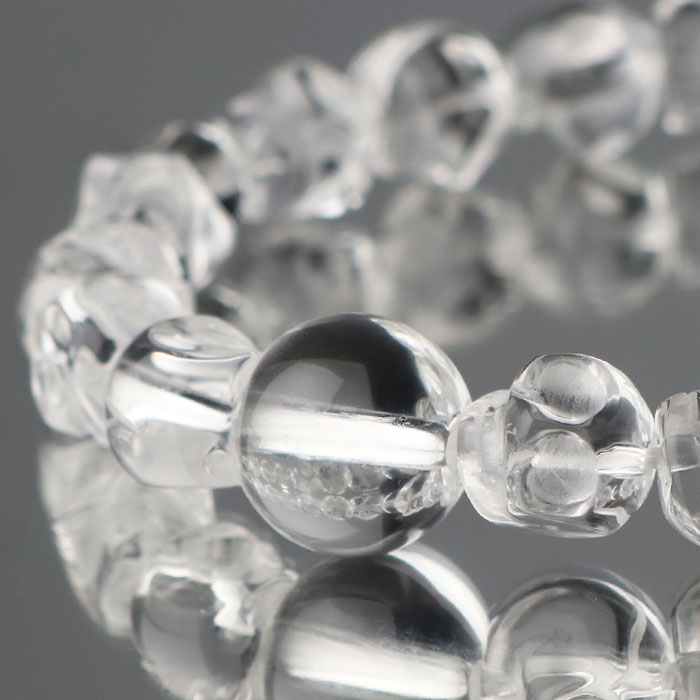 楽天市場】【現品お届け！動画あり】カービング ドクロ 天然水晶