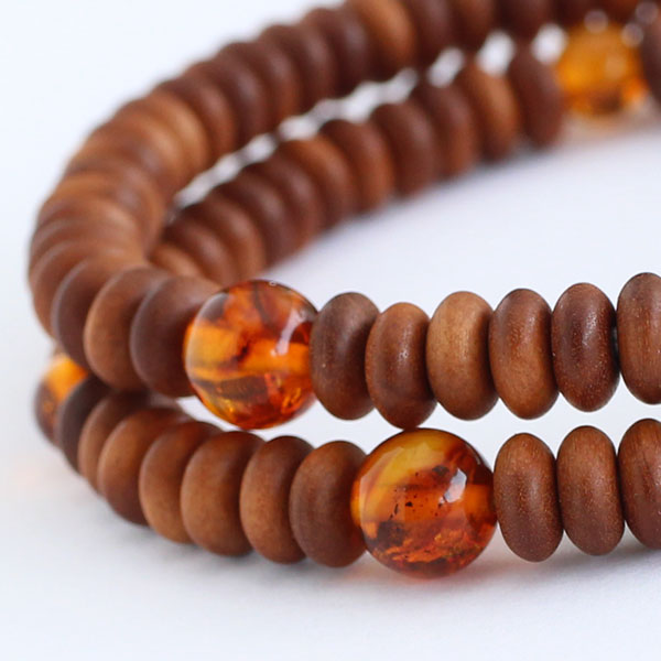 楽天市場】数珠ブレスレット 108玉 みかん玉 栴檀 虎目石【腕輪念珠