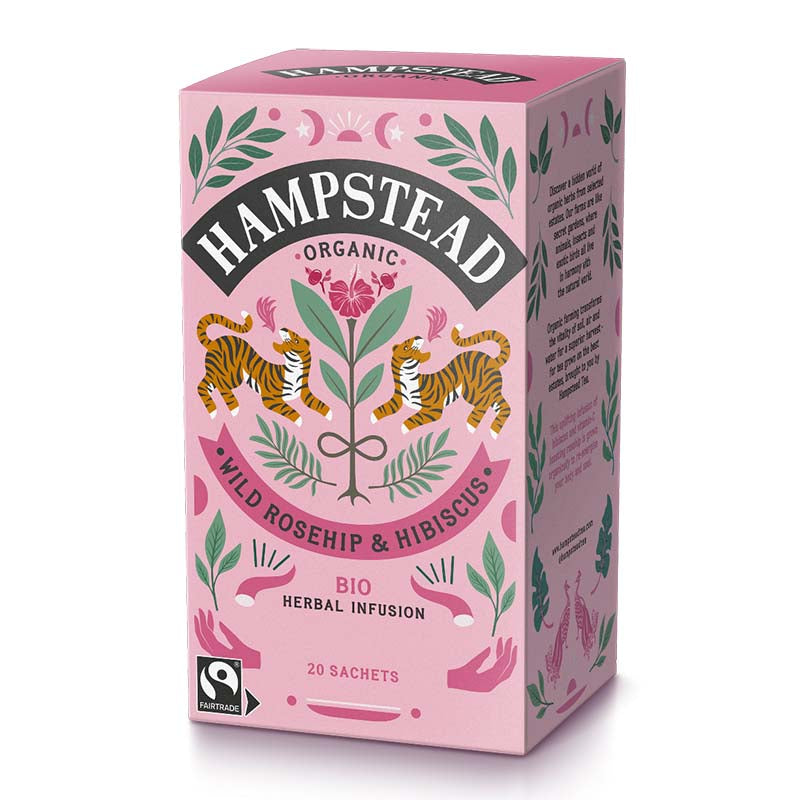 76％以上節約 ハムステッドティー ローズヒップハイビスカス ティーバッグ 20包 HAMPSTEAD TEA 有機