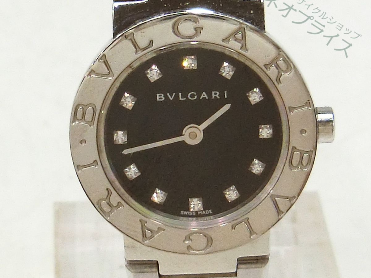 ☆SS3531 BVLGARI ブルガリ 腕時計 ロゴ入り レディース 12Pダイヤ