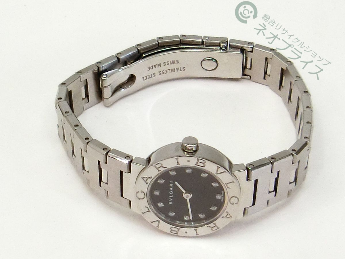 ☆SS3531 BVLGARI ブルガリ 腕時計 ロゴ入り レディース 12Pダイヤ