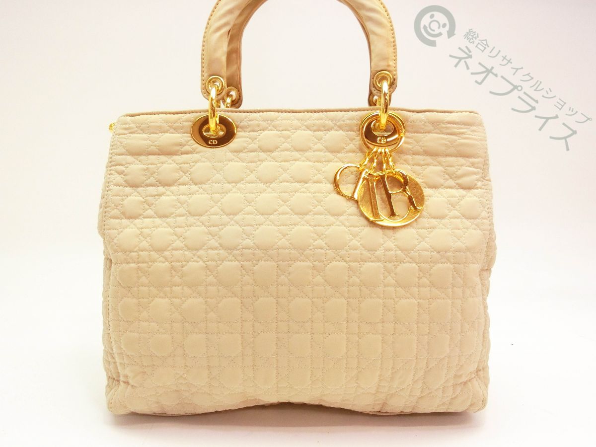 ディオール ハンドバッグ カナージュ レディディオール ナイロン レザー 楽天市場】☆TT7766 Dior レディディオール カナージュ ナイロン
