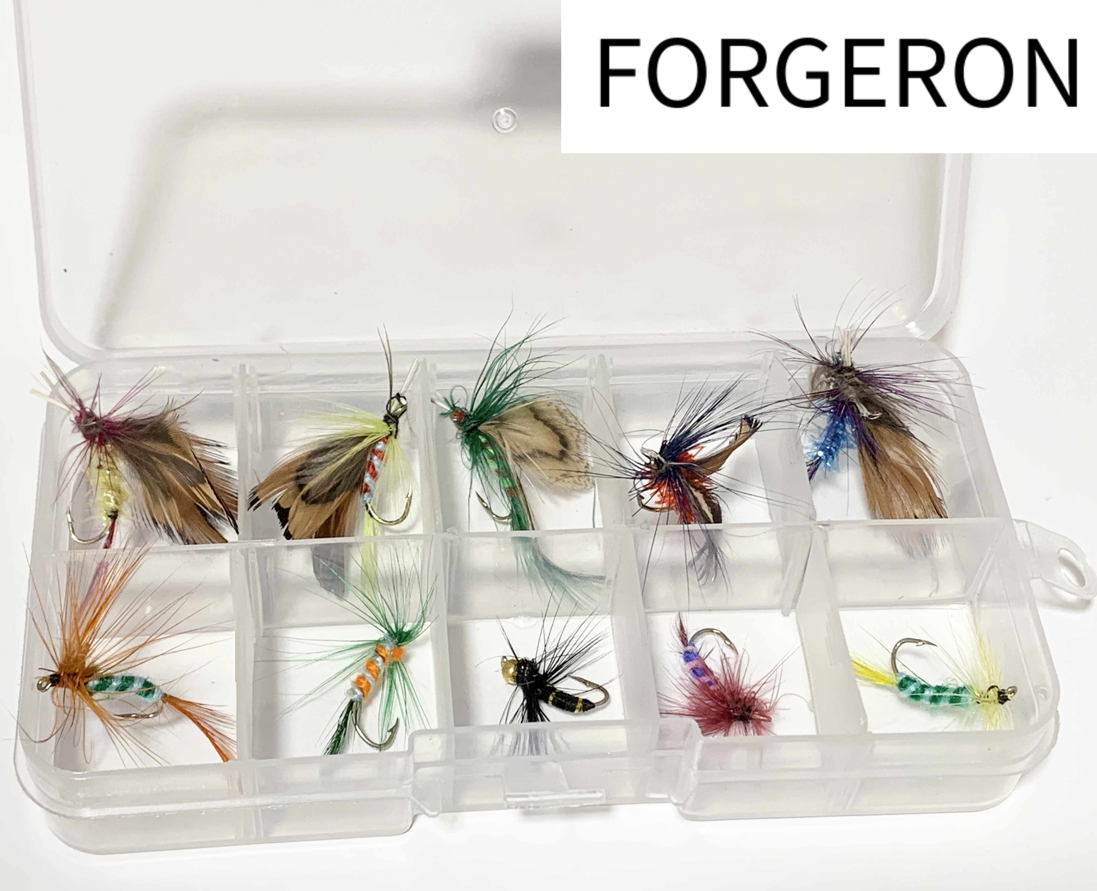 楽天市場】FORGERON 毛バリ ニンフフライ 6本セット ケース無し