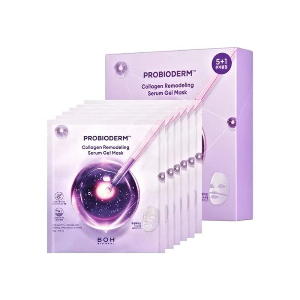 [BIOHEALBOH] PROBIODERM™ COLLAGEN REMODELING SERUM GEL MASK 5+1 SET