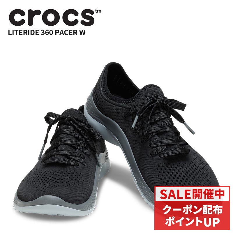 【関税込み】Crocs ローカットスニーカー クロックス crocs LiteRide 360 Pacer W （Bk/SltGrey