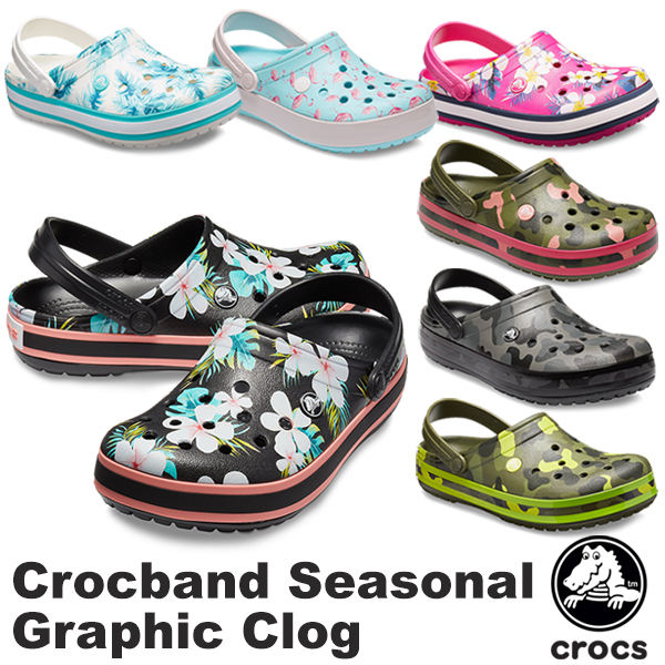 seasonal graphic crocs