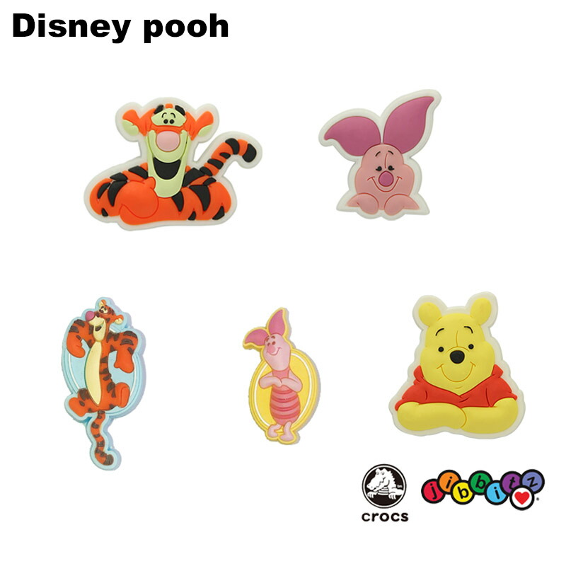 クロックス CROCS ジビッツ ディズニー クマのプーさん Winnie The Pooh クロックス シューズアクセサリー キャラクター [RED] [小物]画像