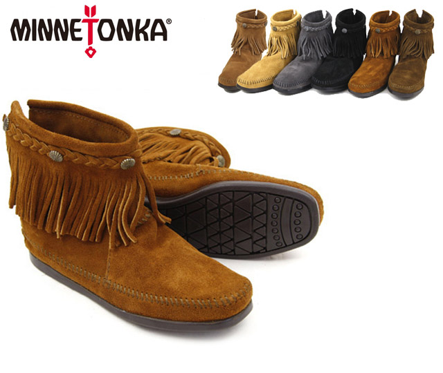 【Minnetonka】ダブルフリンジサイドジップブーツ 【692】 Minnetonka sale セール MINNETONKA(ミネトンカ)Double Fringe