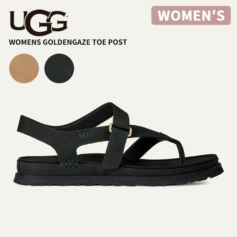 アグ レディース サンダル UGG ゴールデンゲイズ トゥポスト Womens GoldenGaze Toe Post ストラップ レディース レザーサンダル リゾート 1184931｜Neo Globe
