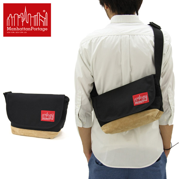 【国内正規品】マンハッタン ポーテージ(Manhattan Portage) Suede Fabric Casual Messenger Bag(MP1605JRSD12) メッセンジャーバッグ≪S≫ショルダー/ワンショルダー/スエード[BB]