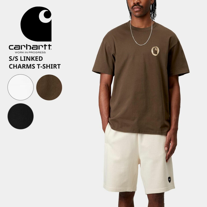 カーハート ダブリューアイピー メンズ プリント 半袖Tシャツ Carhartt WIP ショートスリーブリンクドチャームスTシャツ S/S LINKED CHARMS T-SHIRT カットソー トップス tシャツ i034410