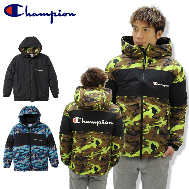 チャンピオン Champion ダウンジャケット 20FW カモ柄 秋冬メンズ アクションスタイル 長袖アウター c3-s608|Neo Globe