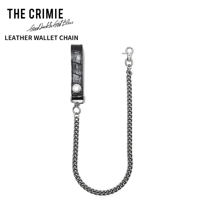 クライミー メンズ ウォレット チェーン THE CRIMIE レザー ウォレット チェーン LEATHER WALLET CHAIN クロコダイル型押し カウレザー アメカジ CR1-02E1-AB08|Neo Globe