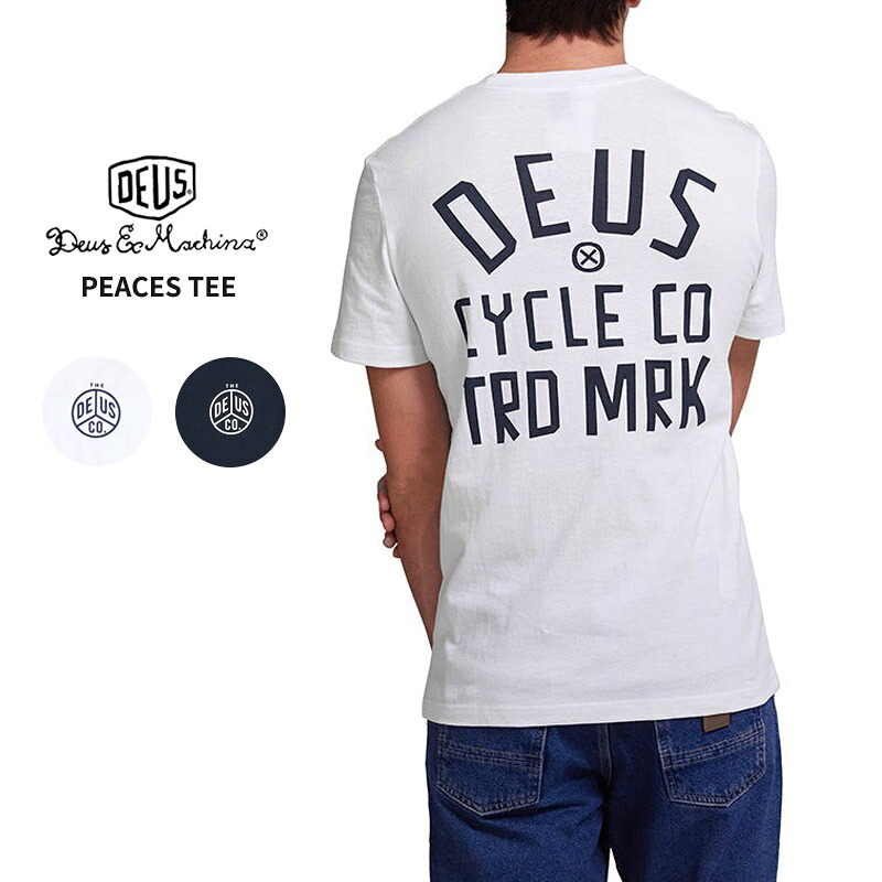 デウスエクスマキナ 半袖Tシャツ Deus EX Machina PEACES TEE メンズ Tシャツ dmp241438d