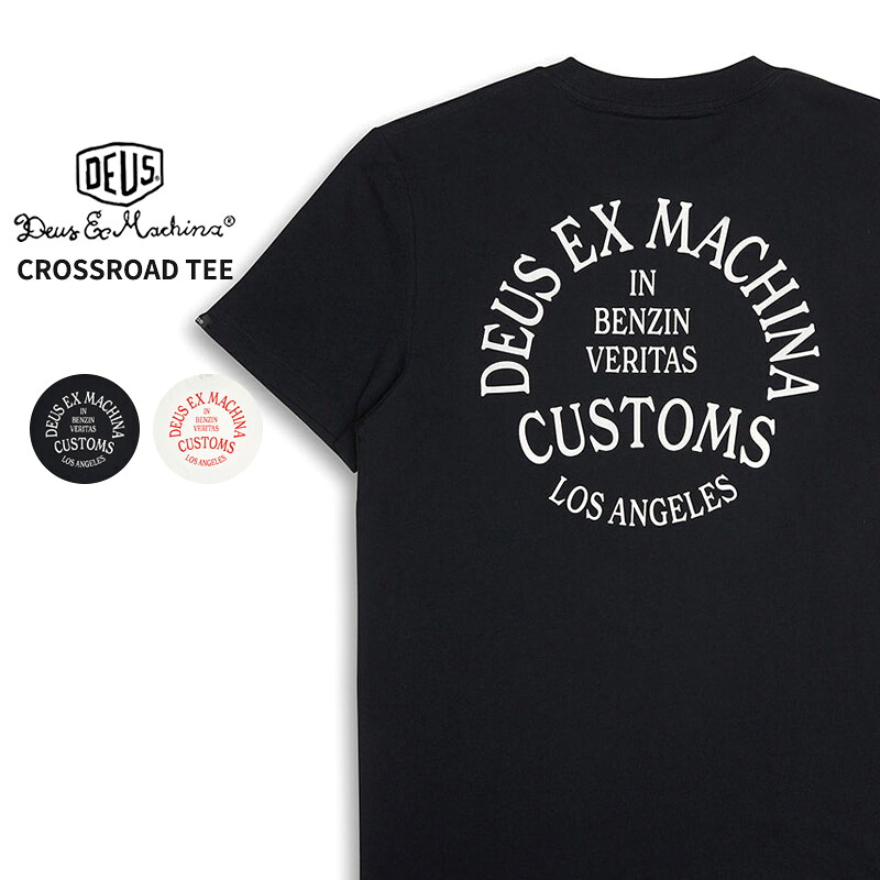 デウスエクスマキナ 半袖Tシャツ Deus EX Machina CROSSROAD TEE メンズ Tシャツ dms241663c