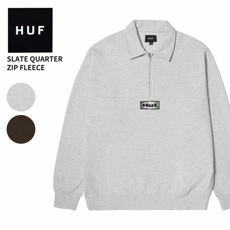 楽天市場】ハフ ハーフジップ スウェット HUF SLATE QUARTER ZIP