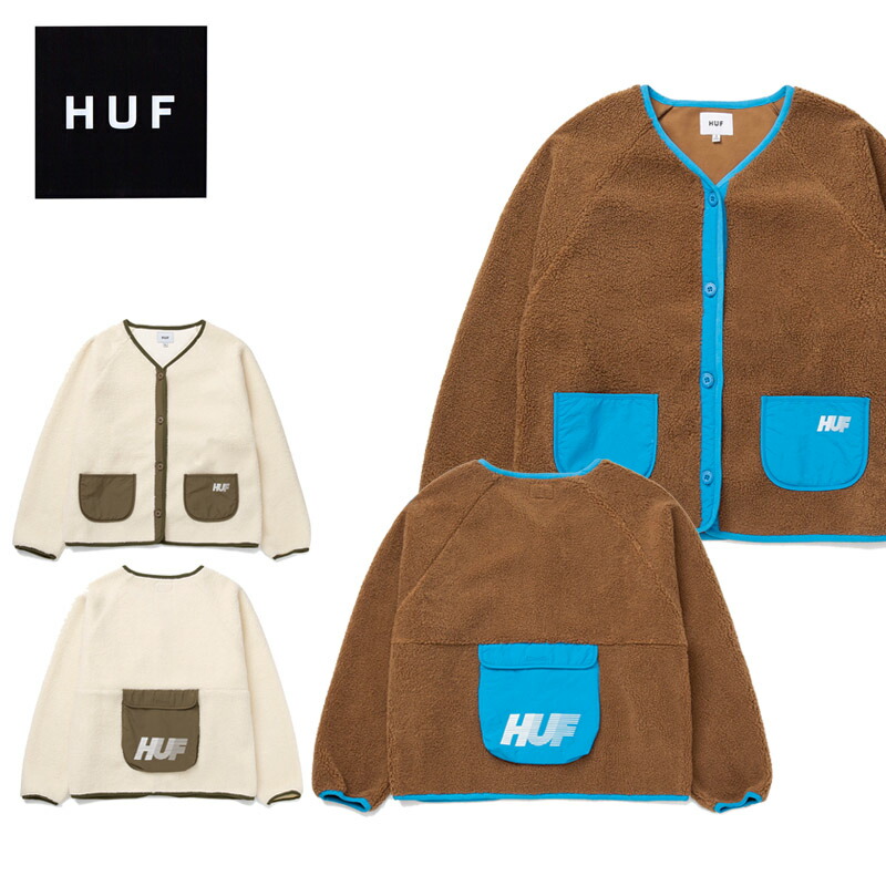 楽天市場】ハフ HUF SATIVA FLORAL FULL ZIP SHERPA シェルパ