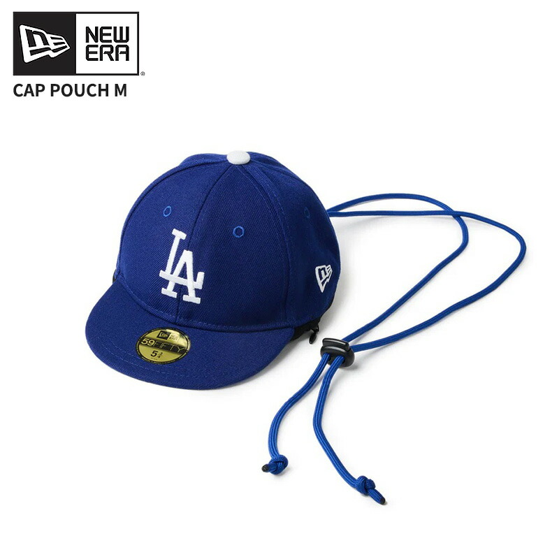 ニューエラ ネックポーチ 帽子型ポーチ NEW ERA キャップポーチ M ロサンゼルス・ドジャース ダークロイヤル 14393726