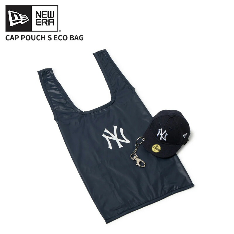 ニューエラ エコバッグ 折りたたみ NEW ERA キャップポーチ S エコバッグ ニューヨーク・ヤンキース ネイビー 14751678