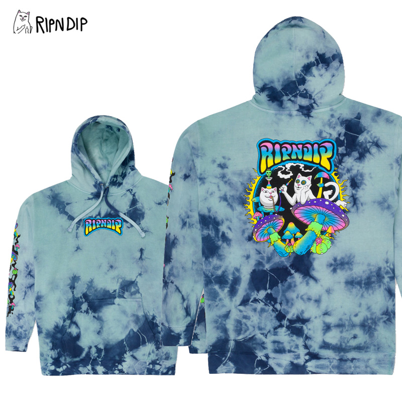 楽天市場】リップンディップ RIPNDIP Taste The Rainbow Hoodie Black