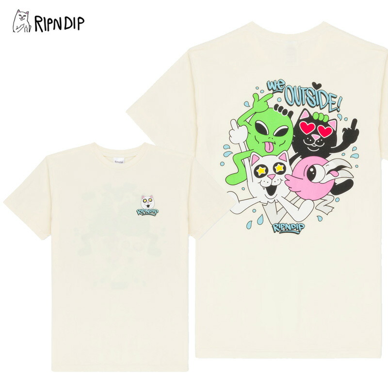 楽天市場】リップンディップ Tシャツ RIPNDIP Morph Tee Clay