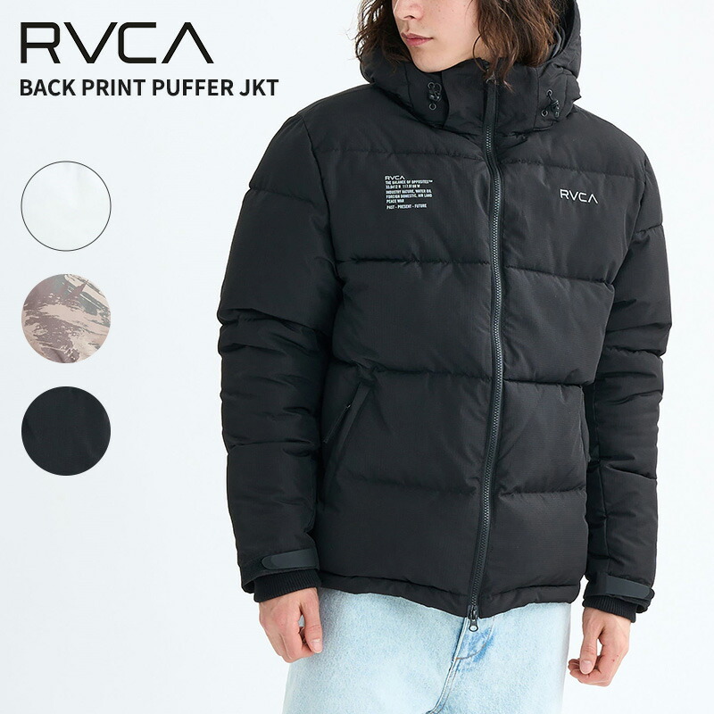 ルーカ メンズ 中綿ジャケット パフジャケット パファージャケット RVCA BACK PRINT PUFFER JKT 防寒アウター BF042760