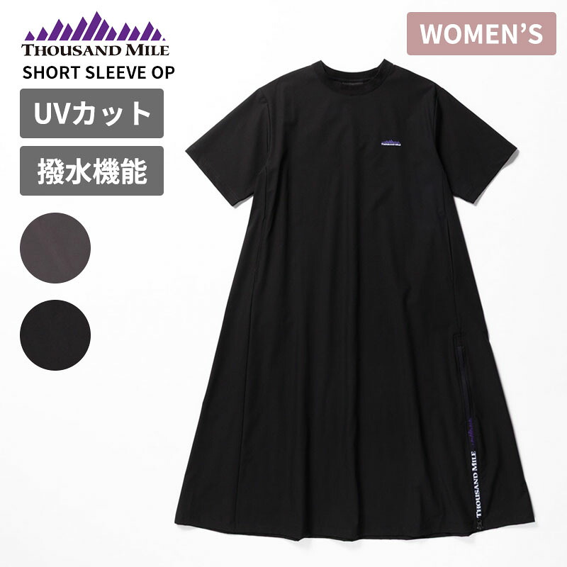 サウザンド マイル レディース 高機能ワンピース THOUSAND MILE ショートスリーブワンピース SHORT SLEEVE OP 半袖 ロングワンピース TM261NP00052