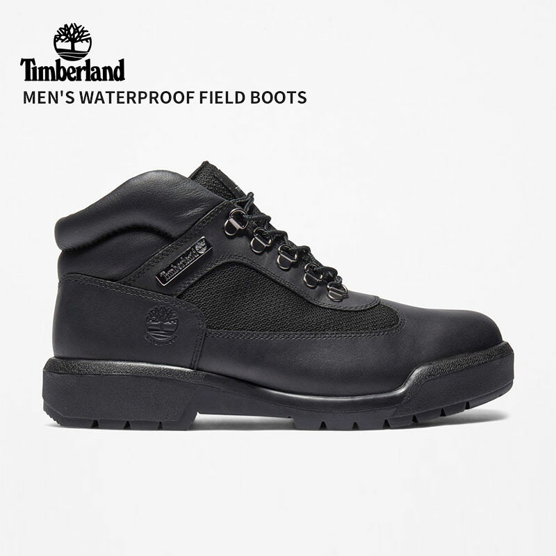ティンバーランド Timberland メンズ ウォータープルーフ フィールド ブーツ Black レザー 防水 ブーツ A17KY