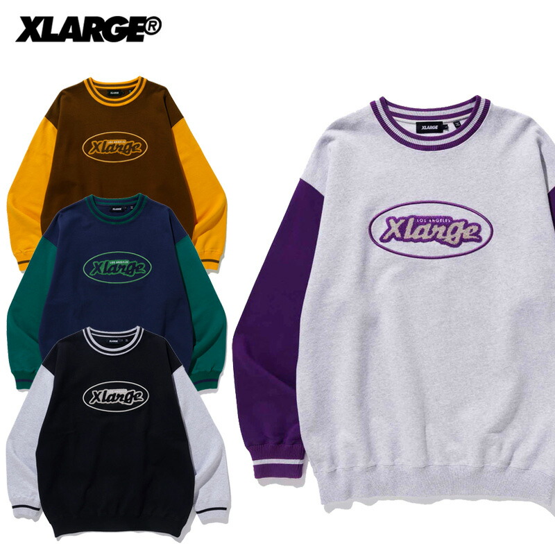 エクストララージ メンズ プリント トレーナー X-LARGE RETRO CREWNECK SWEAT クルー スウェット トレーナー 101223012011