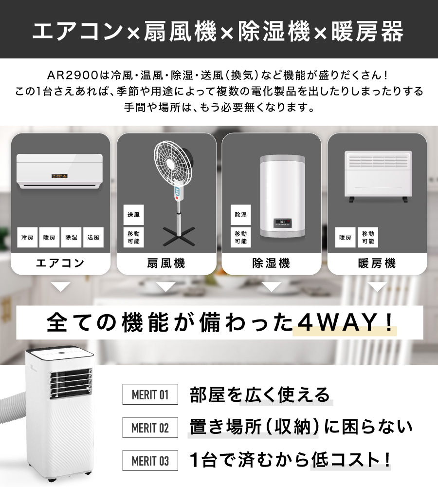スポットエアコン 4WAY（冷風・温風・送風・除湿） 2024年式 H*i様 スポットエアコン 4WAY（冷風・温風・送風・除湿） 2024年