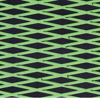 HYDRO-TURFツートン汎用トラクションマット(テープ付き)カットダイヤ BLACK/LIME GREEN|ネオネットマリン店