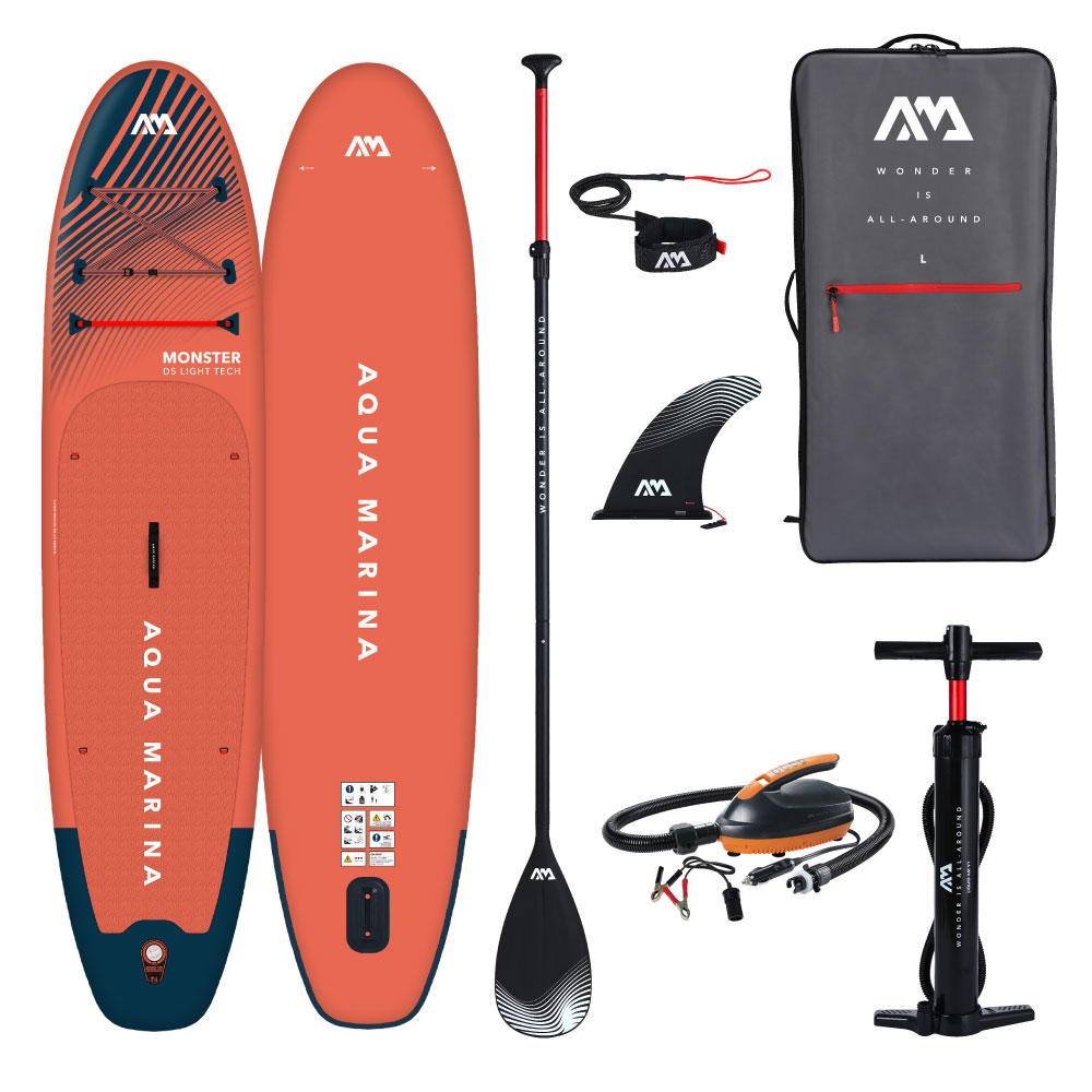 【SS継続期間中P3倍】 SUP インフレータブル スタンドアップパドルボード AQUA MARINA アクアマリーナ MONSTER 異類異形 BT-23MOP サップボード 電動揚水機書き割り