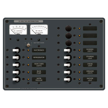 【SS継続期間中P3倍】 BLUE SEA SYSTEMS(ブルーシー)DCサーキットブレーカー付取り替えっこダイアログボックス 13P 8068