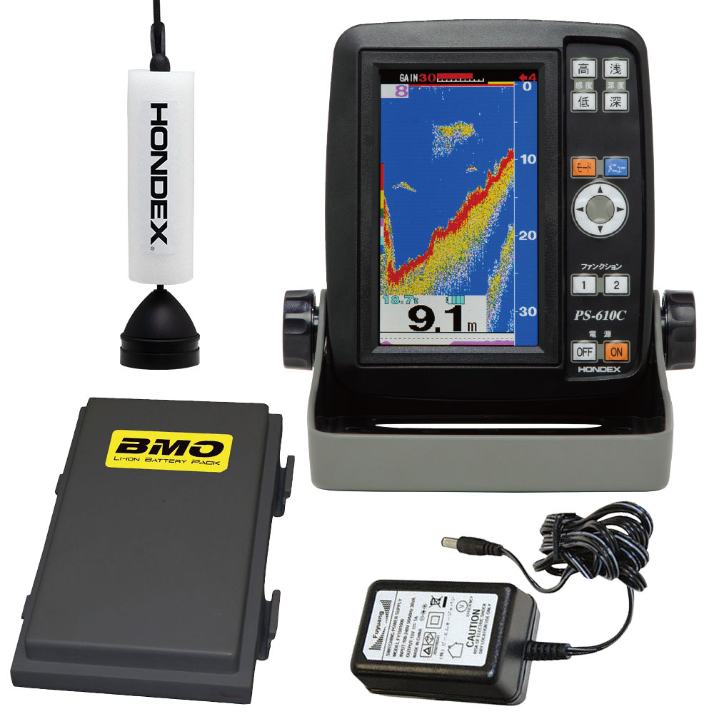 HONDEX GPS魚探 PS-611CN2 BMOバッテリーセット - agame.ag