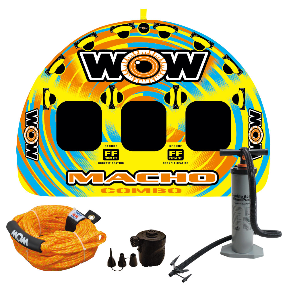 【SS継続期間中P3倍】 トーイングチューブ WOW/ワオ 3人乗り マッチョ 3P 4点書き割り バナナの木短艇