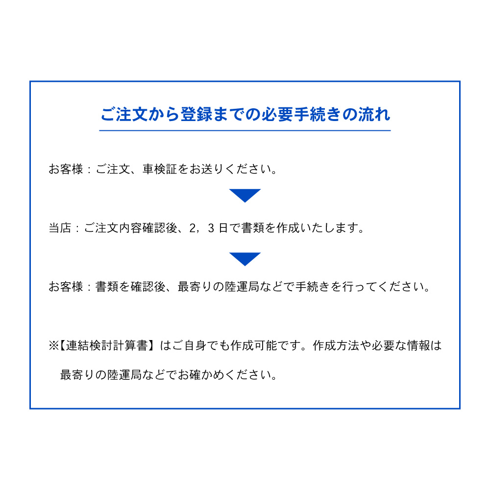 楽天市場 新方式 連結検討書 950登録用 牽引車両側 ネオネットマリン楽天市場店