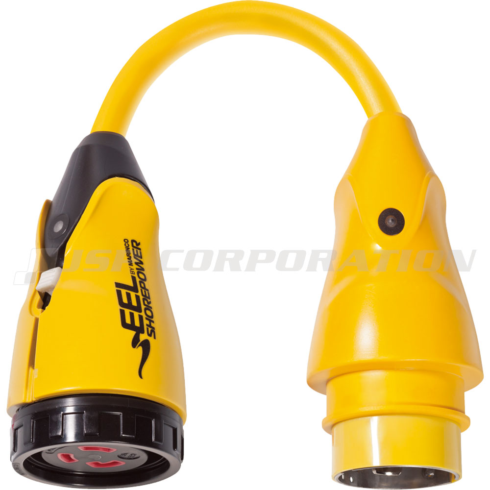 MRINCO(マリンコ) EELスタイル ピッグテールアダプター P504-30 50A 125V/250V雄→30A雌