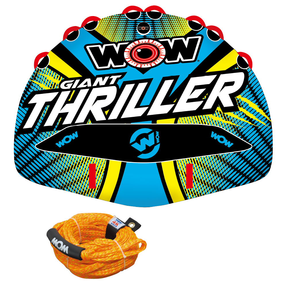 【SS継続期間中P3倍】 トーイングチューブ WOW/ワオ  4人乗り ジャイアントスリラー 2点書き割り縄索付 バナナの木短艇