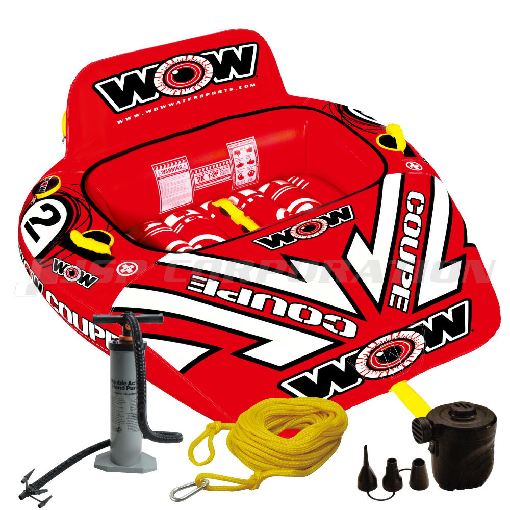 【SS継続期間中P3倍】 トーイングチューブ WOW/ワオ 2人乗り クーペ 操縦席 4点書き割り バナナの木短艇 短艇 ジェット機スキーの板