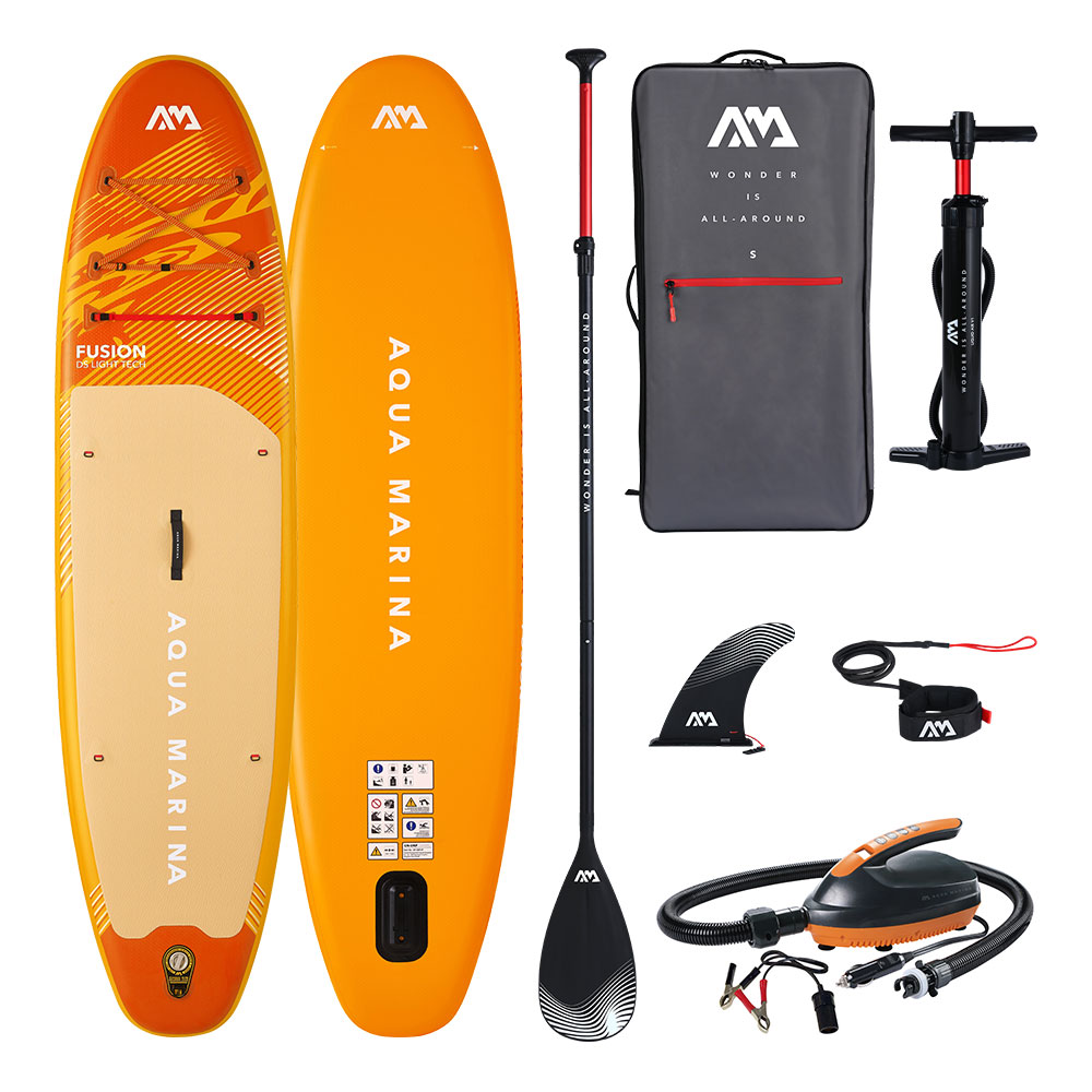 【SS継続期間中P3倍】 AQUA MARINA(アクアマリーナ)FUSION 核融合反応SUP(スタンドアップパドルボード)インフレータブル パドル・電動揚水機