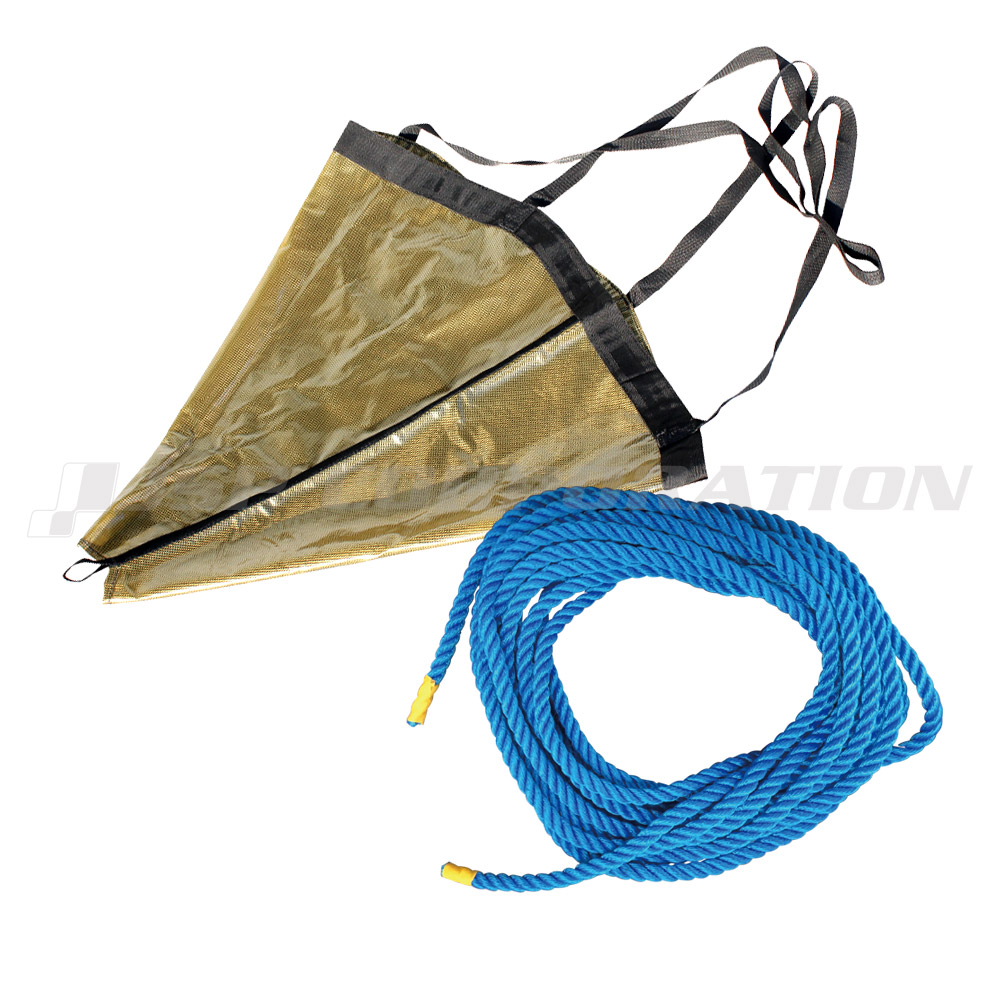 OCEAN SOUTH シーアンカー XL(φ860×L1400mm)＆メインロープ(φ10mm×12m)+回収ロープ(φ6mm×5m)セット 28ft以下適合サイズ(目安) 9,363円