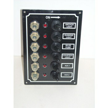 EASTERNER(イースターナー) 防水タイプ　LEDスイッチパネル ブレーカー付 6連 DC12V